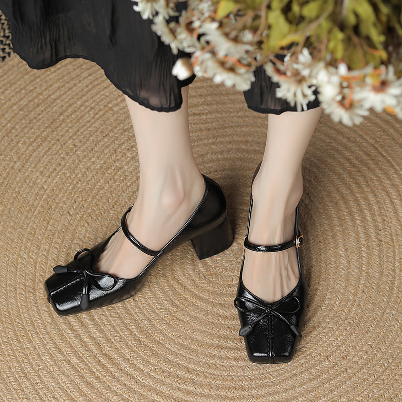 New style women's shoes, French style high-heeled shoes