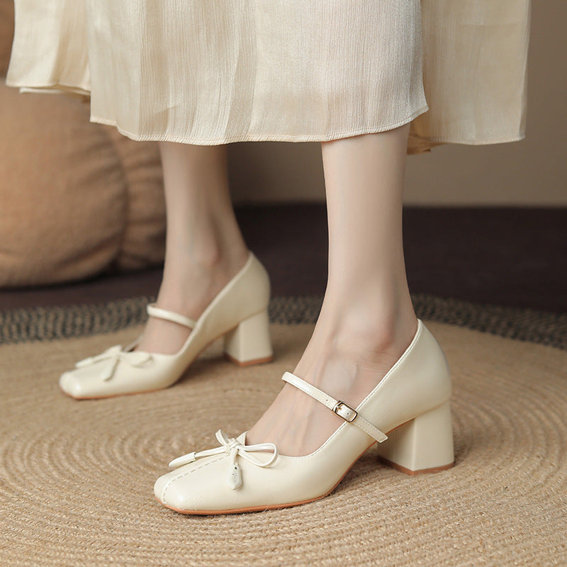 New style women's shoes, French style high-heeled shoes