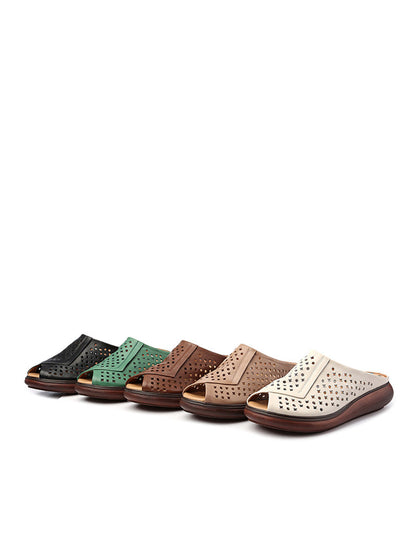 High Quality Leather Platform Wedge