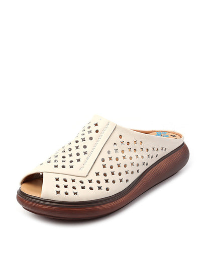 High Quality Leather Platform Wedge