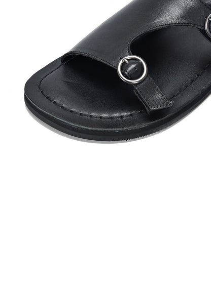 Women's Casual Soft Leather Flat Slippers