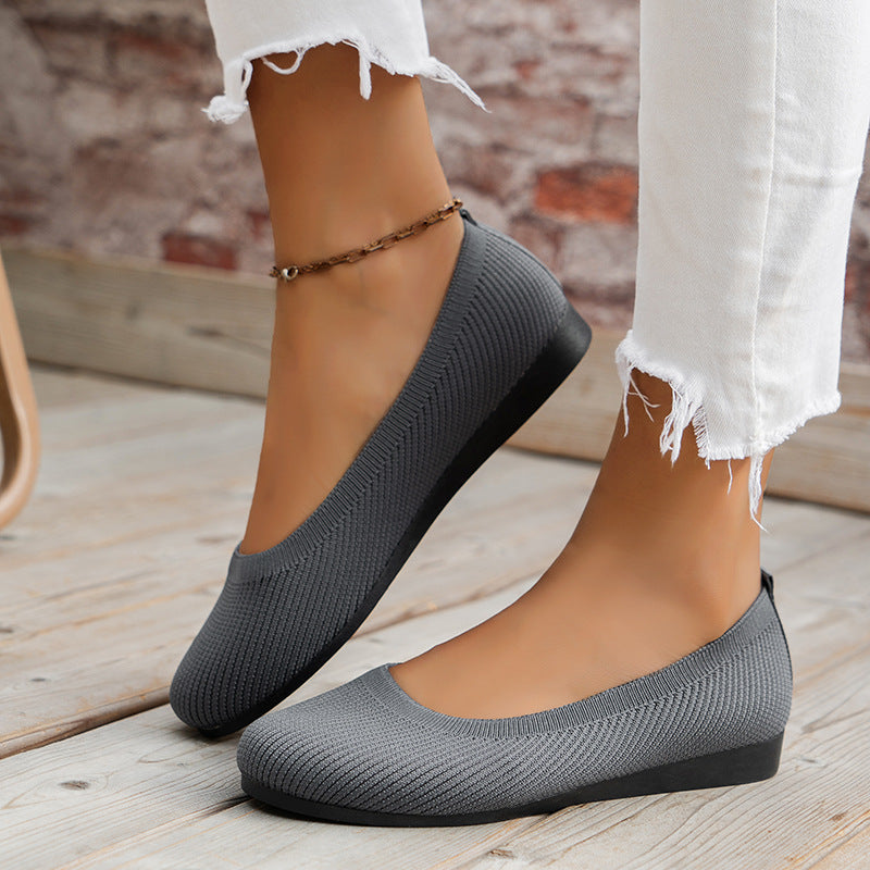 High quality shoes female round head women Flats