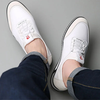 Men's Leather Canvas Shoe