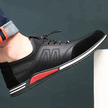 Men's Leather Canvas Shoe
