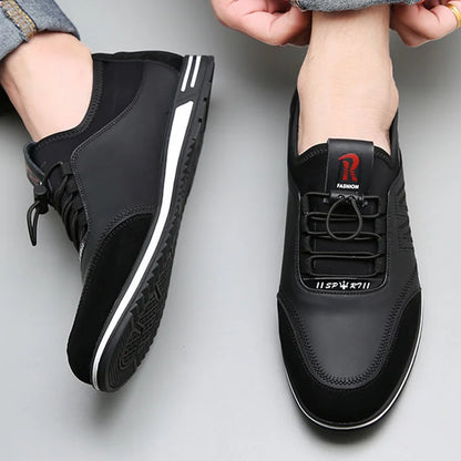 Men's Leather Canvas Shoe