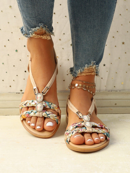 Flat Round Toe Sandals for Women