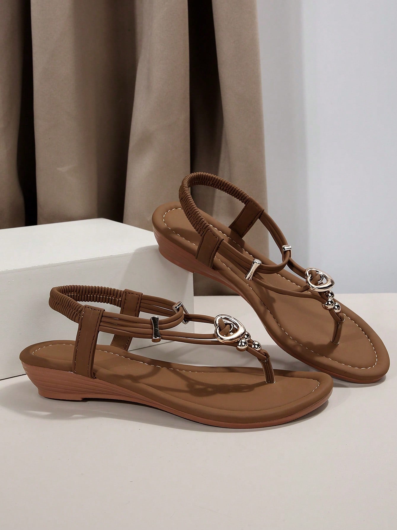 Flat Round Toe Sandals for Women