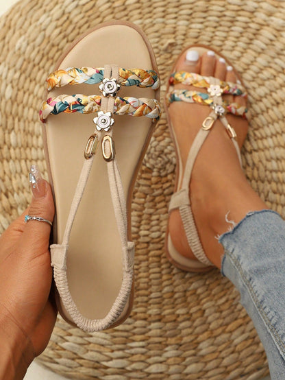 Flat Round Toe Sandals for Women