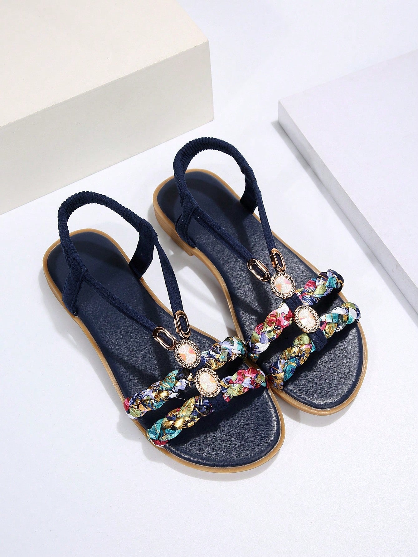 Flat Round Toe Sandals for Women