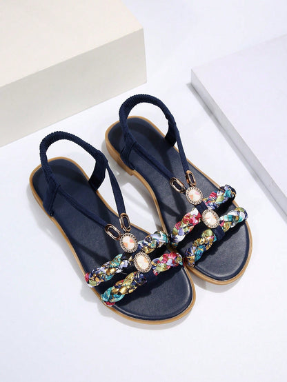 Flat Round Toe Sandals for Women