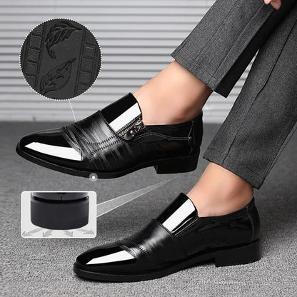 Men's Pointed Toe Leather