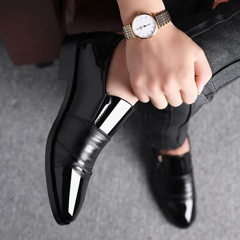 Men's Pointed Toe Leather