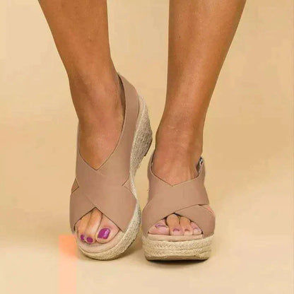 Womens Wedge Ankle Sandals