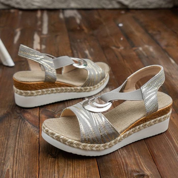 Buckle Design Platform Ankle Strap Casual Shoes