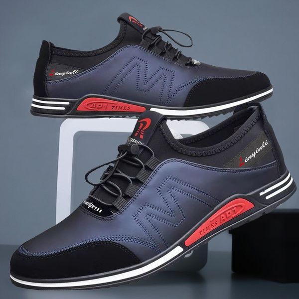 Men's Leather Canvas Shoe