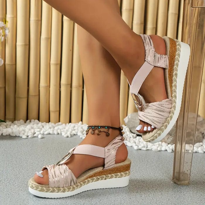Buckle Design Platform Ankle Strap Casual Shoes