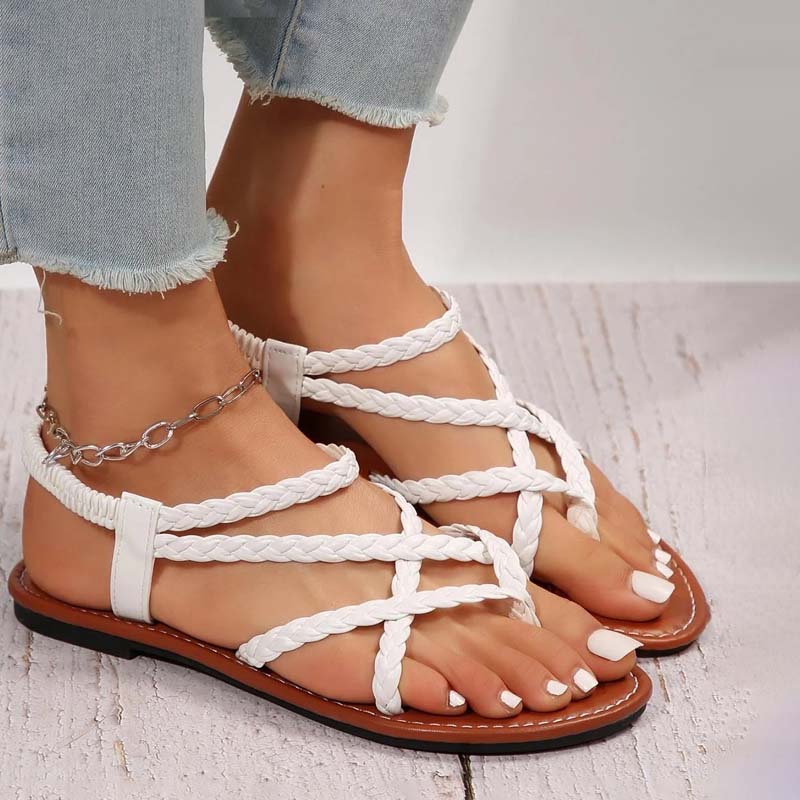 Women's Casual Braided Flat Sandals