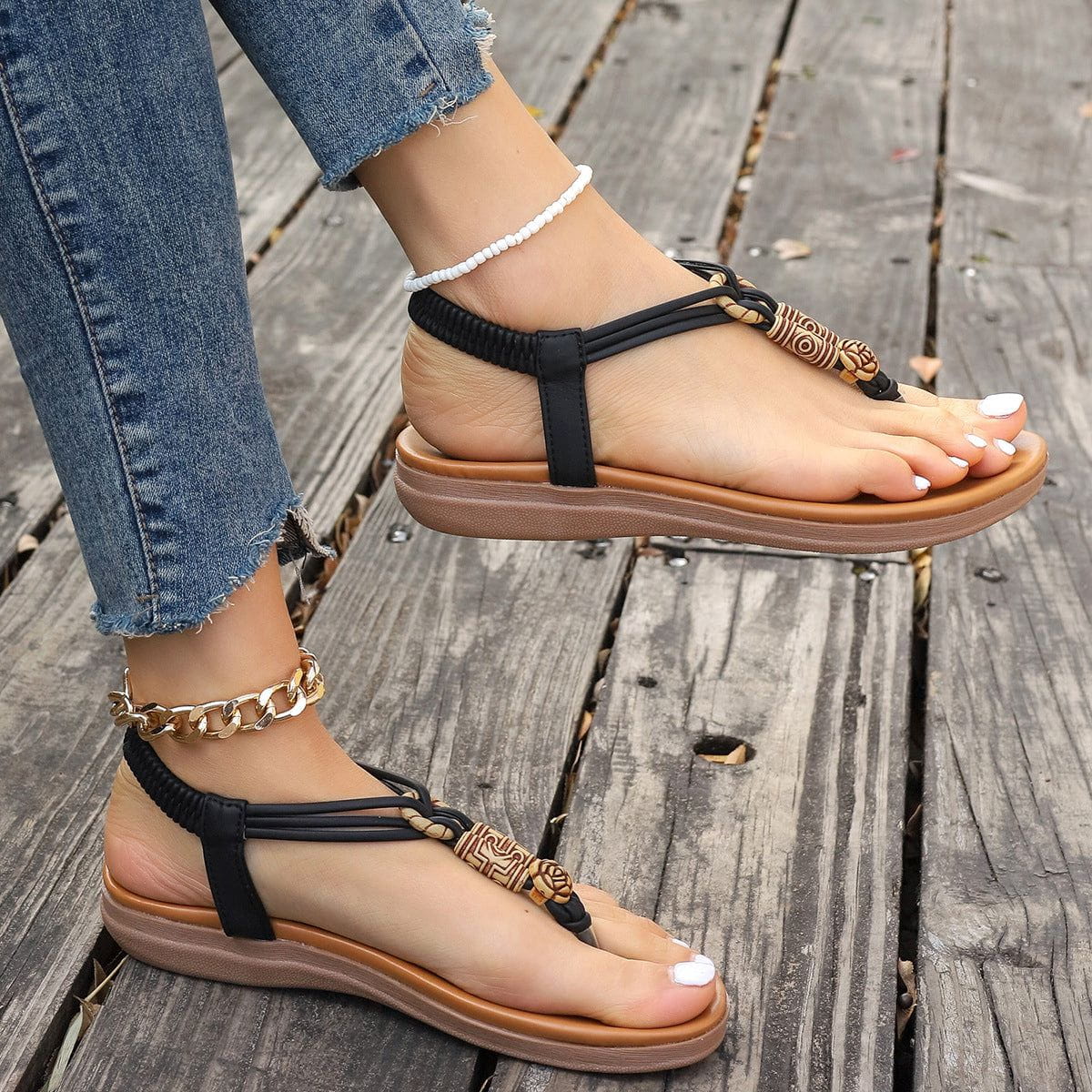 Women's Retro Flat Sandals