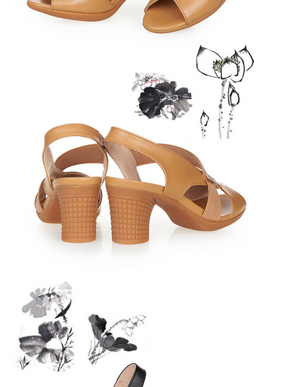 Women's Fashion Leather Sandals