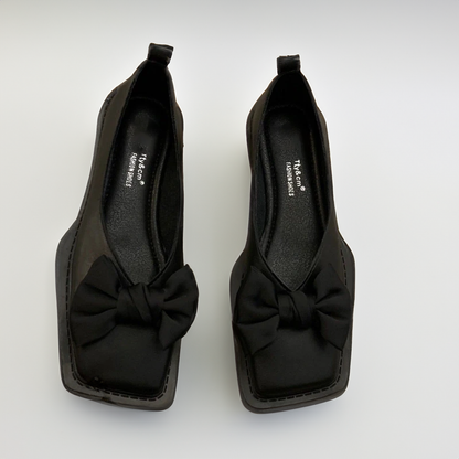 Square Toe Shallow Mouth Slip-on Women Loafers