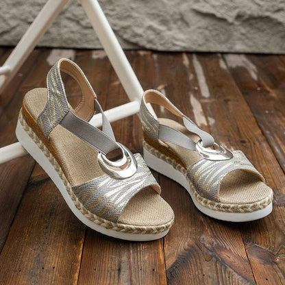Buckle Design Platform Ankle Strap Casual Shoes