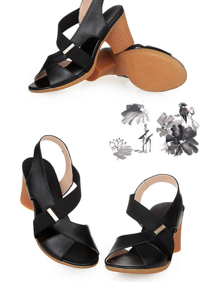 Women's Fashion Leather Sandals
