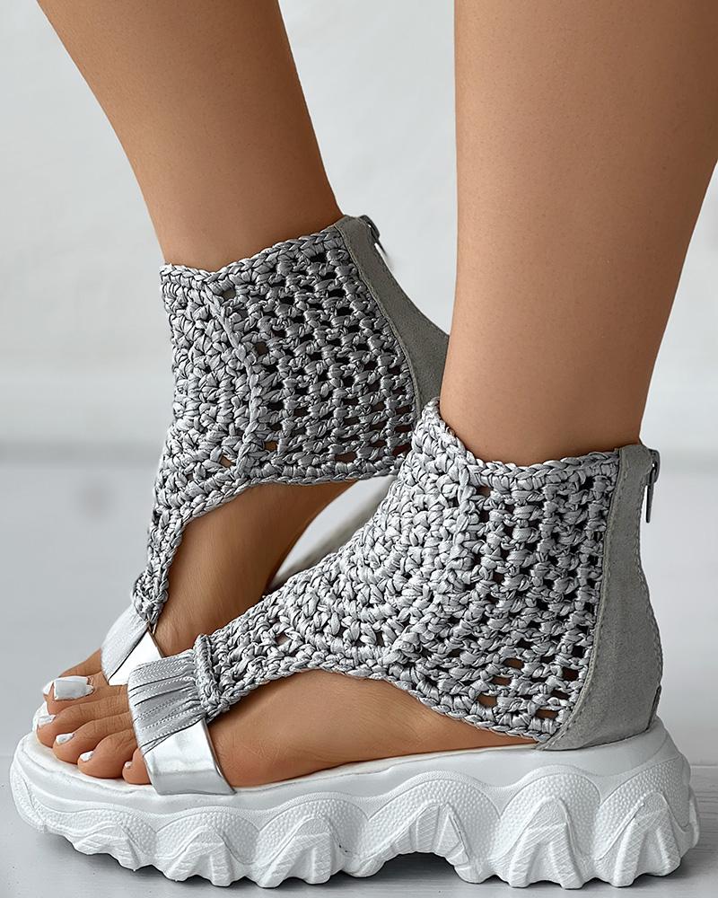 Rope Sandal Heels for Women