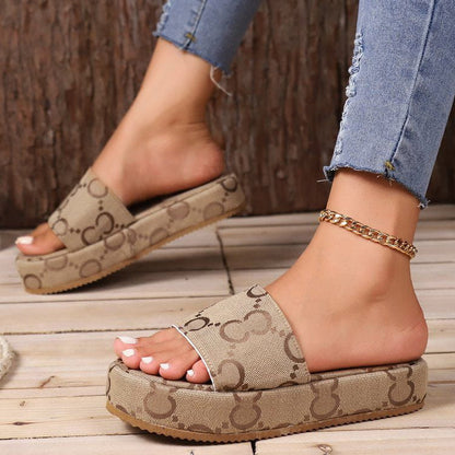 Women Slide Platform Sandals