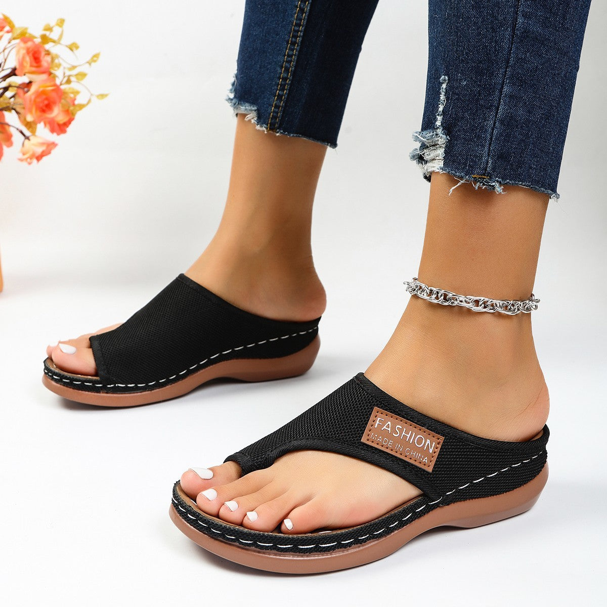 Clip Toe Arch Support Sandals For Women