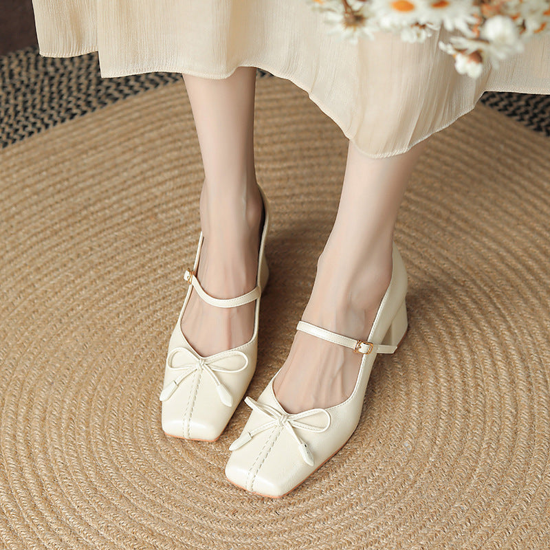 New style women's shoes, French style high-heeled shoes