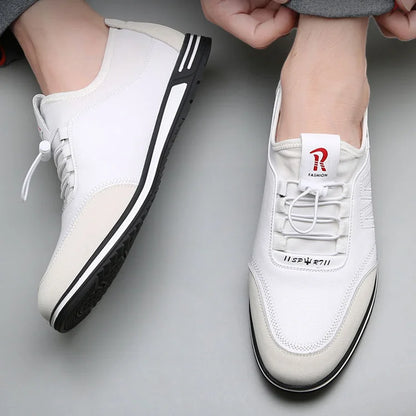 Men's Leather Canvas Shoe
