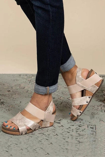 Retro Thick Sole Fish Mouth Shoes Sandals