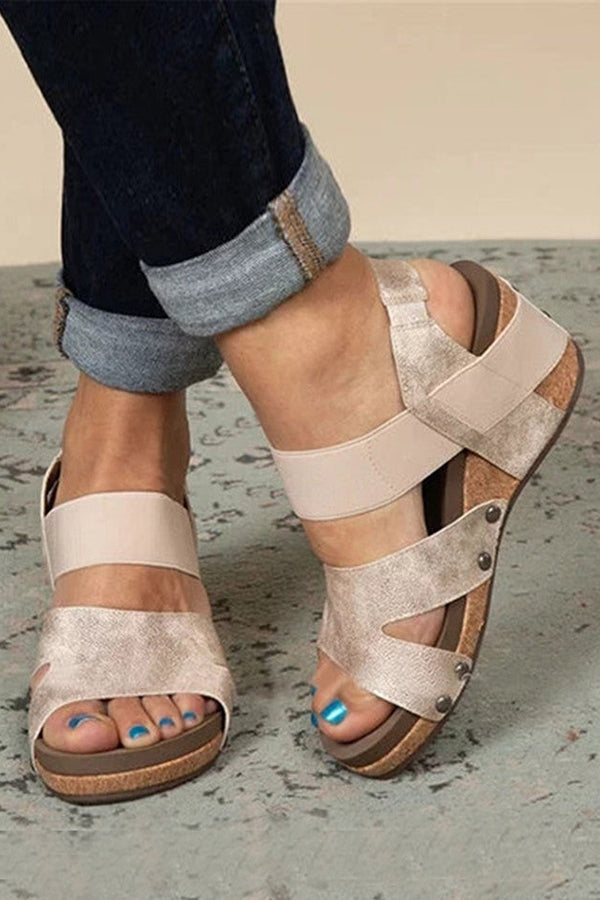 Retro Thick Sole Fish Mouth Shoes Sandals