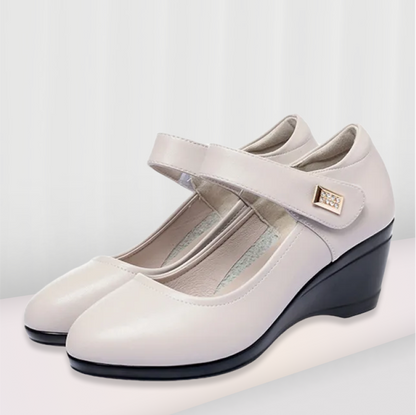 Classic low wedge heel casual shoes