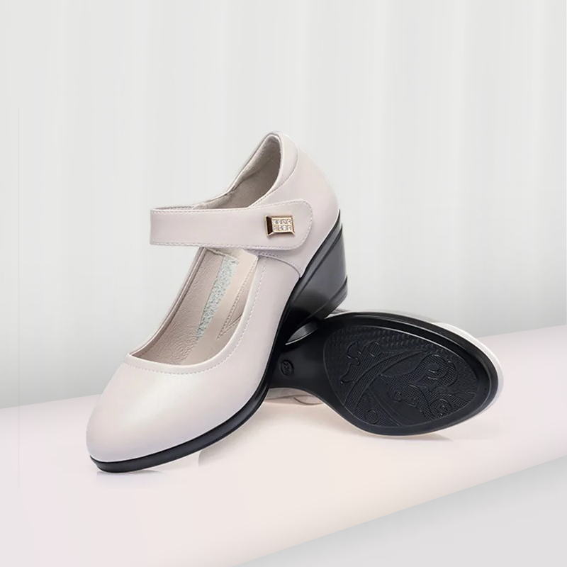 Classic low wedge heel casual shoes