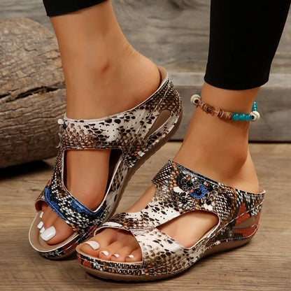 Women's Slip On Wedge Heel Soft Slippers