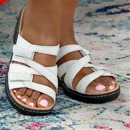 Orthopedic Wedge Slide Sandals