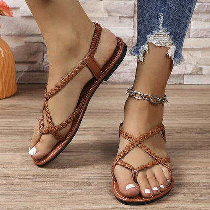 Women's Casual Braided Flat Sandals