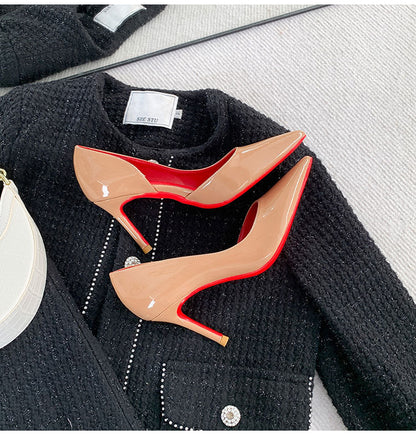 Casual Sandals Plain Summer Light Luxury Lady Heel Shoes