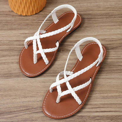 Women's Casual Braided Flat Sandals