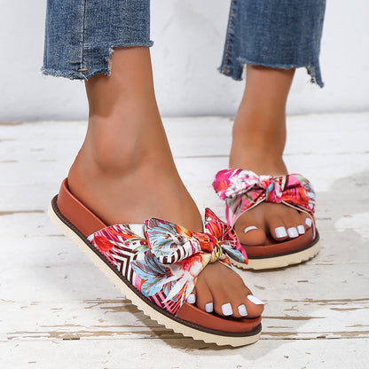 Womens Floral Print Sandals