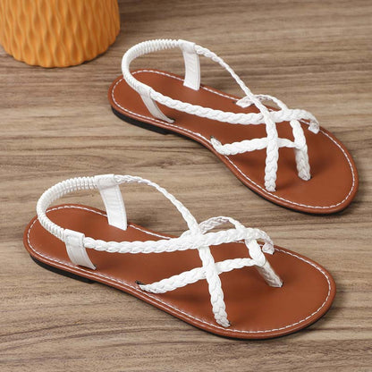 Women's Casual Braided Flat Sandals