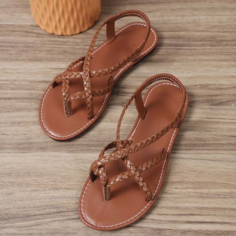 Women's Casual Braided Flat Sandals