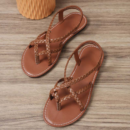 Women's Casual Braided Flat Sandals