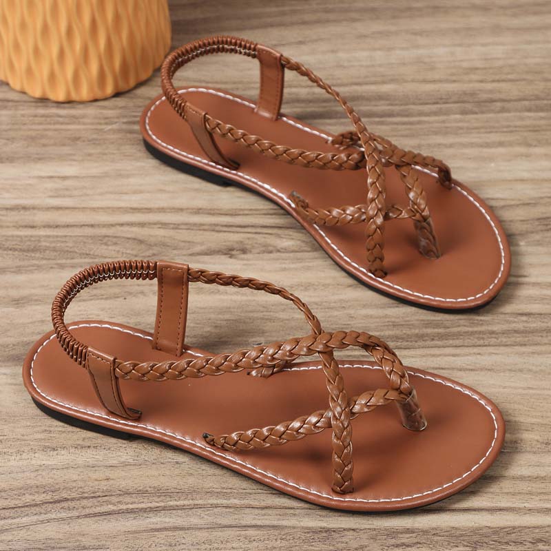 Women's Casual Braided Flat Sandals
