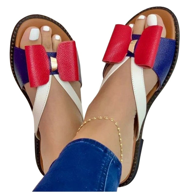 Women Shoes Butterfly-Knot Slides Flats