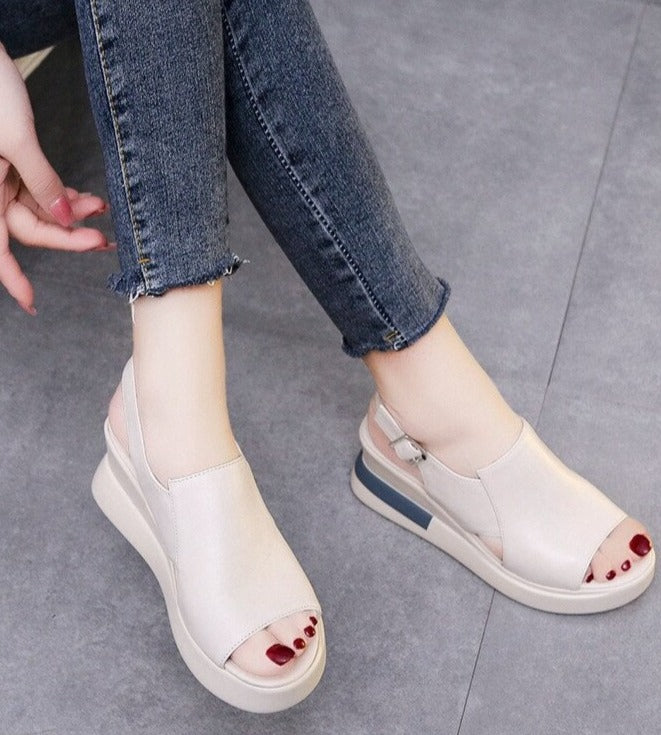 Elegant Slingback Wedge Sandals