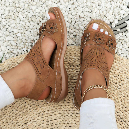 Womens Flat Strap Sandals Thigh High Sandals