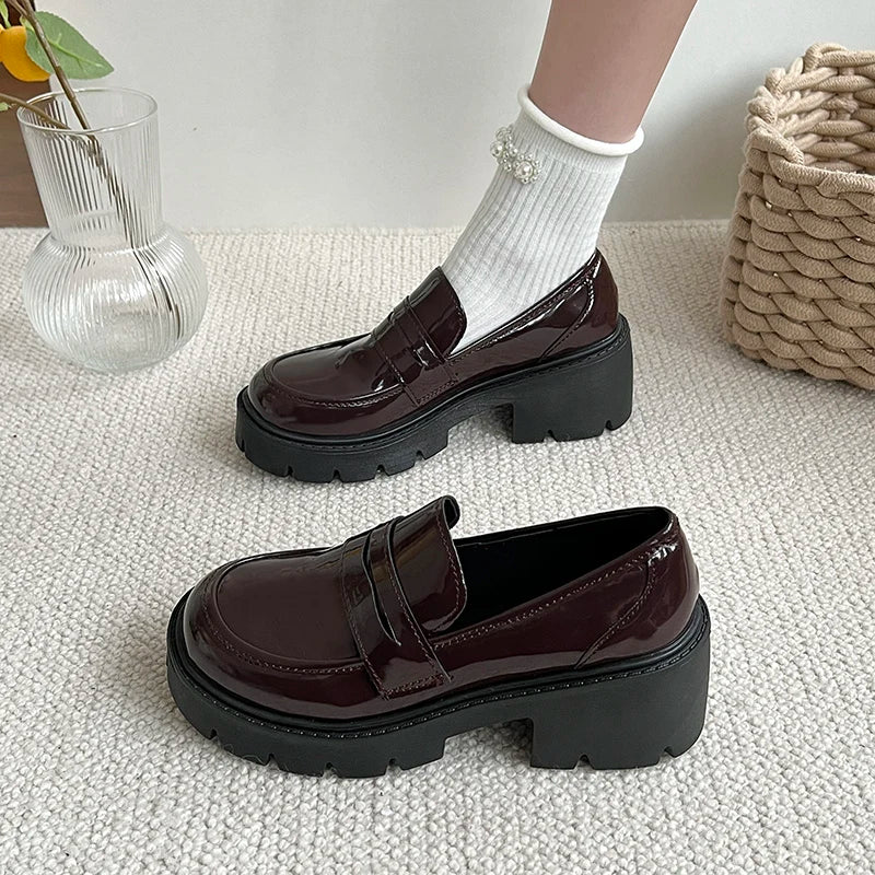 Classic patent leather loafers