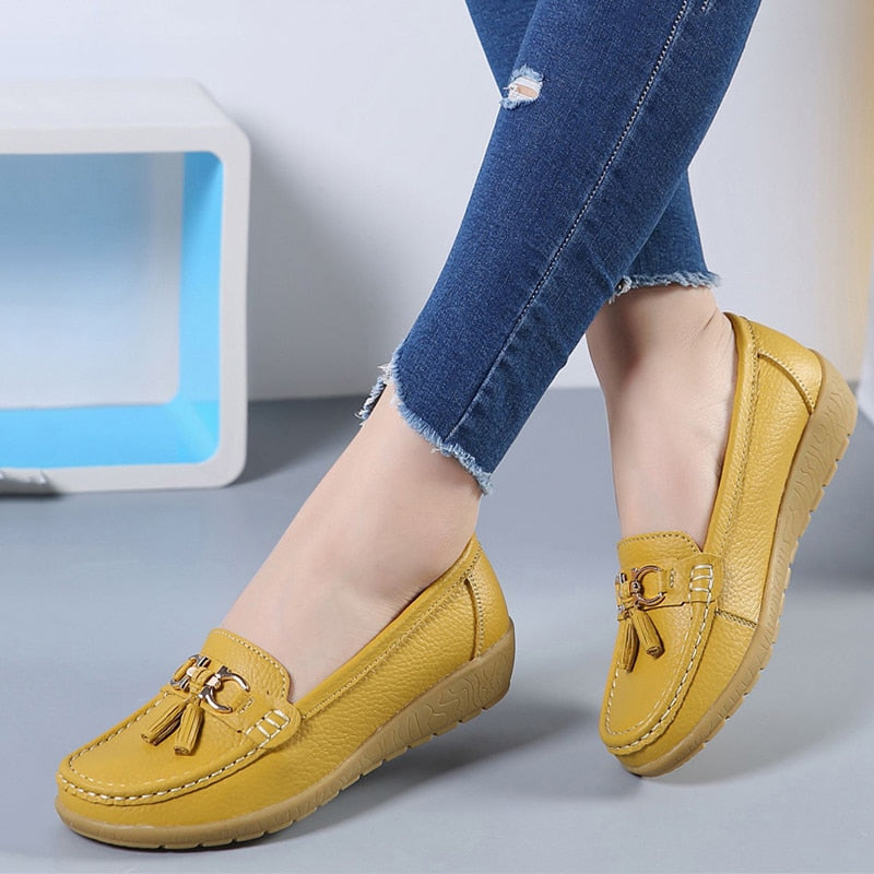 Classic Leather Loafers Casual Slip-On
